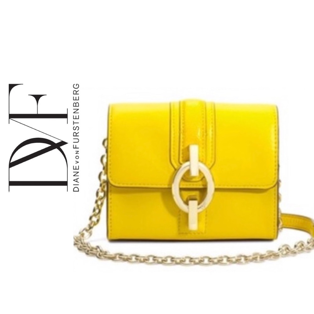 DVF Sutra Micro Mini Yellow Crossbody